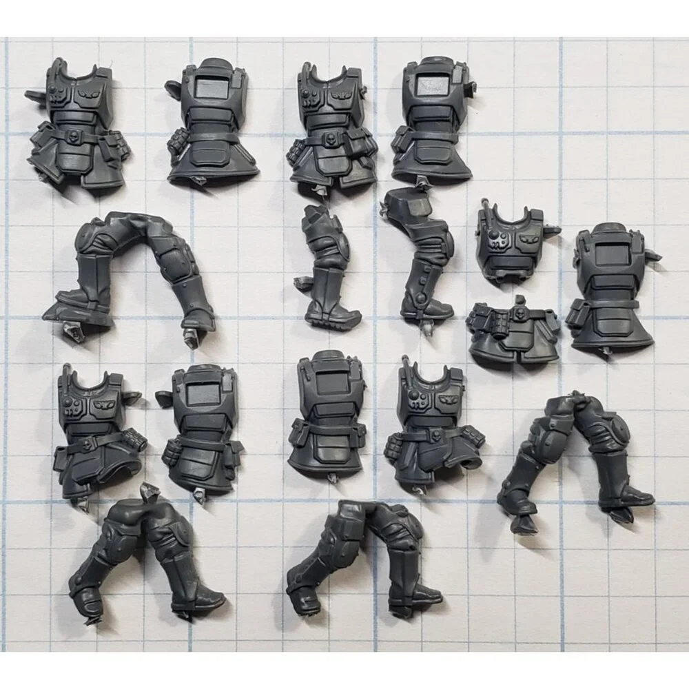 Warhammer 40k Kill Team Bits Cadian Kasrkin Trooper Torso Legs x5 Set - Picture 1 of 8